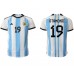 Argentina Nicolas Otamendi #19 Hemma matchtröja VM 2022 Kortärmad Billigt